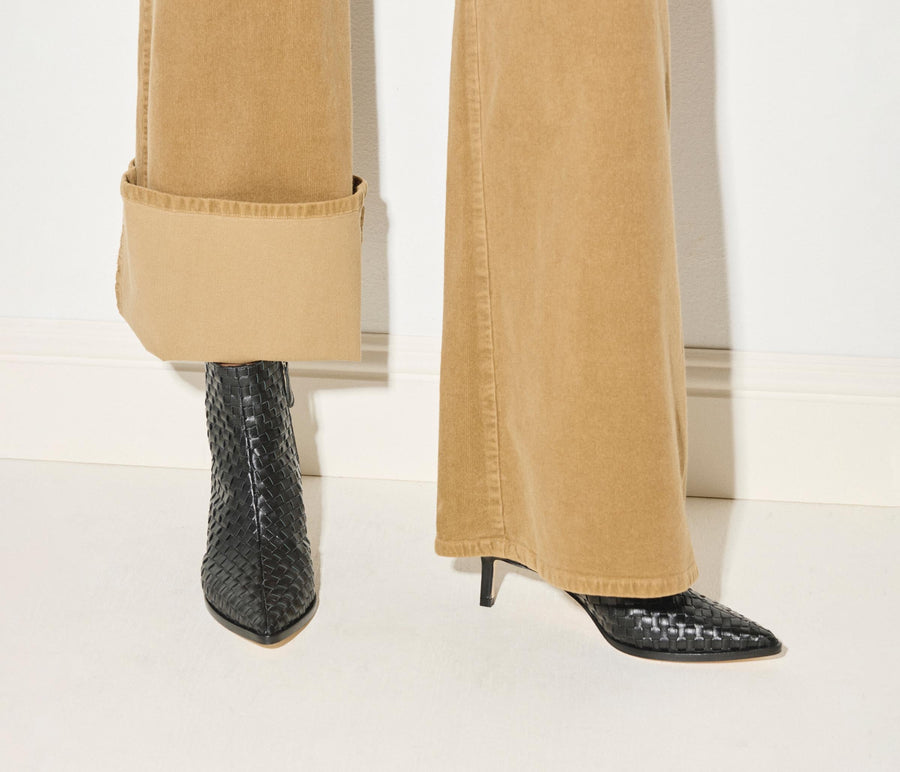 Freda Salvador Heidi Woven Ankle Boot