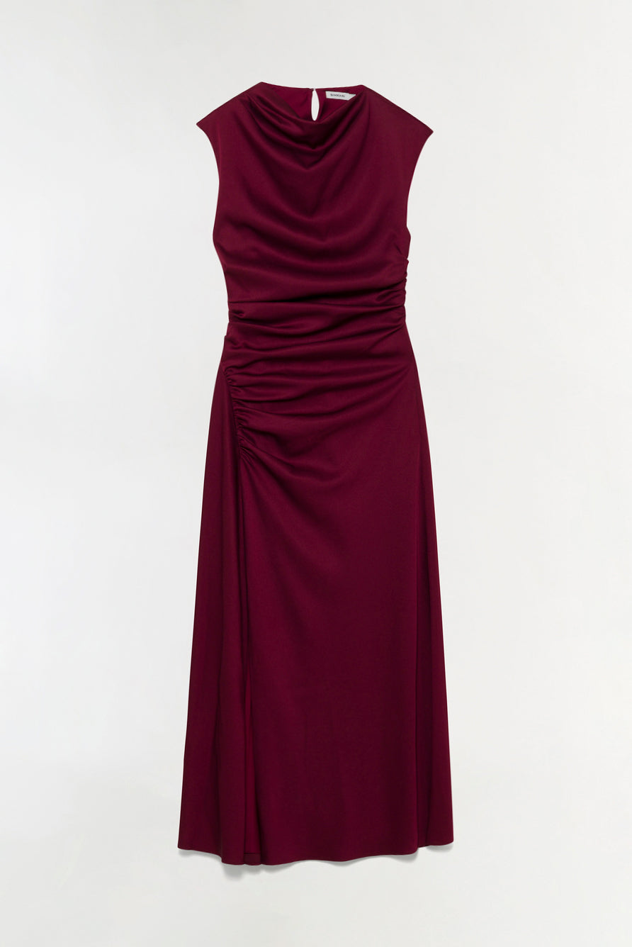 SIMKHAI Burke Draped Midi Dress