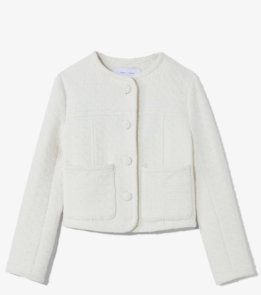 Proenza Schouler White Label Tweed Cropped Jacket
