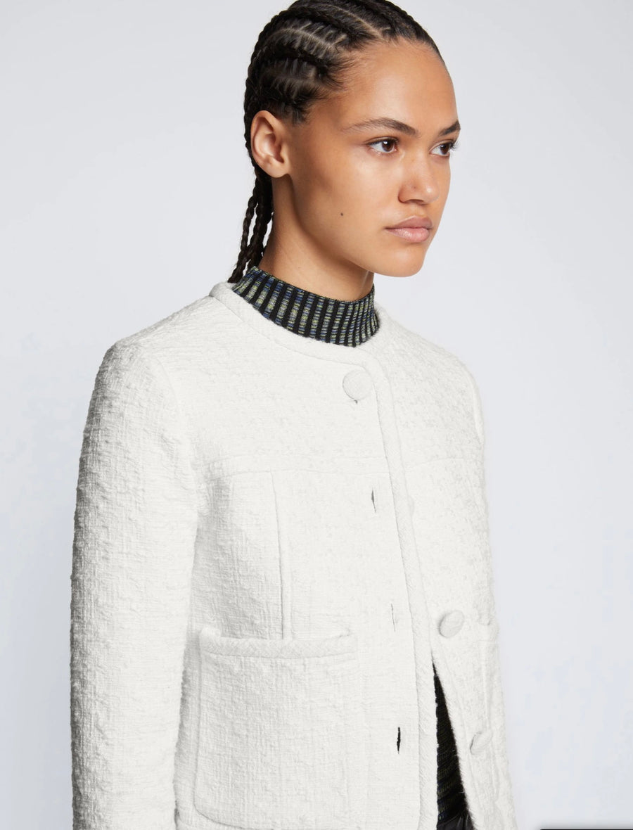 Proenza Schouler White Label Tweed Cropped Jacket