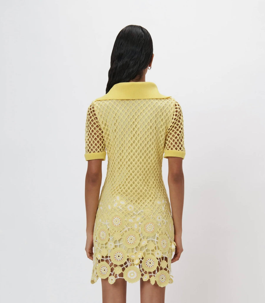 SIMKHAI Tazzie Circle Crochet Mini Dress