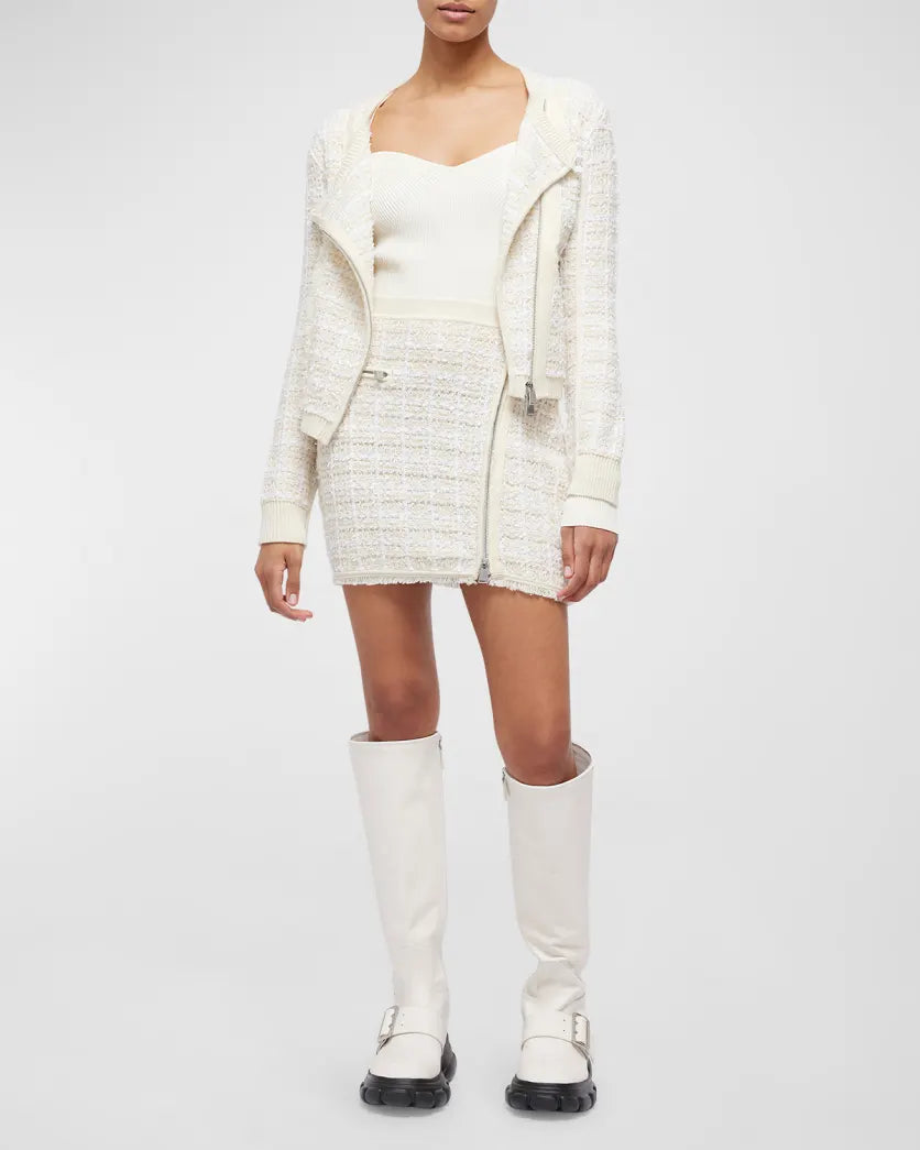 SIMKHAI Alamdea Asymmetric Zip Up Jacket