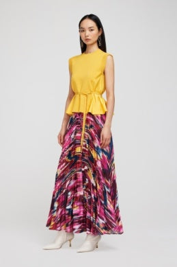 SIMKHAI Rosalia Crewneck Tank Top with Tie
