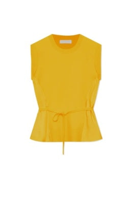 SIMKHAI Rosalia Crewneck Tank Top with Tie