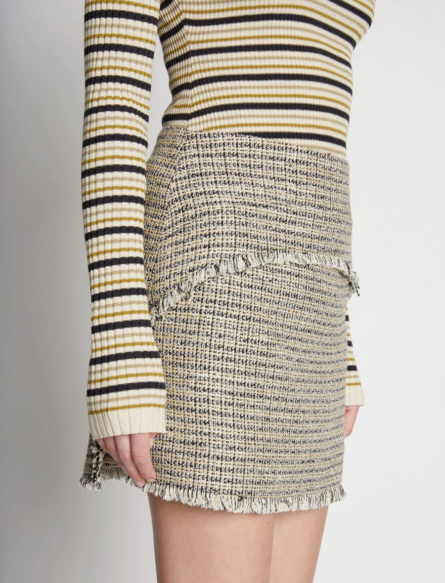 Proenza Schouler White Label Tweed Mini Skirt
