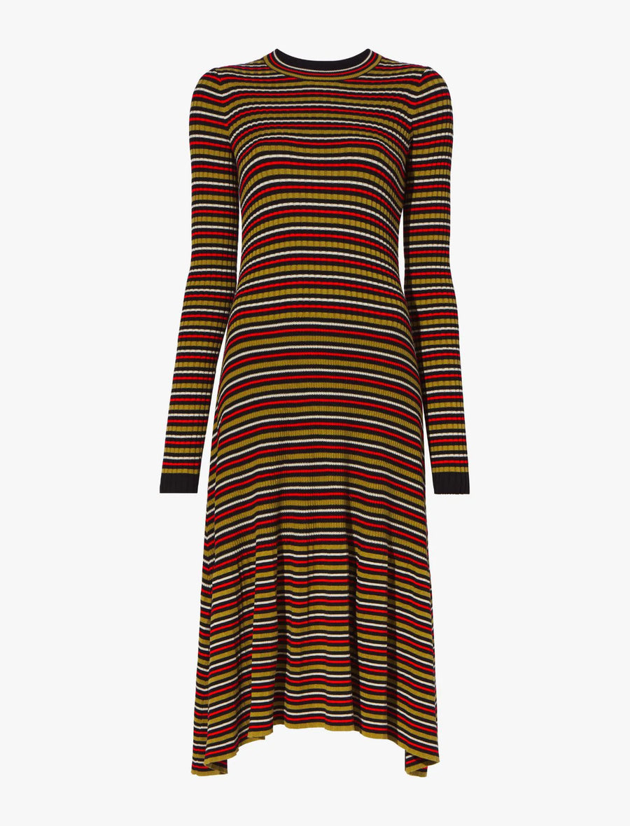 Proenza Schouler White Label Stripe Knit Dress