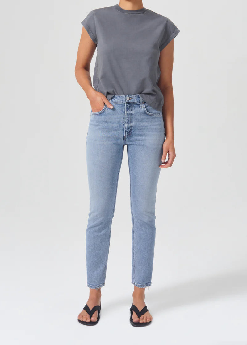 AGOLDE Willow Mid-Rise Slim Crop