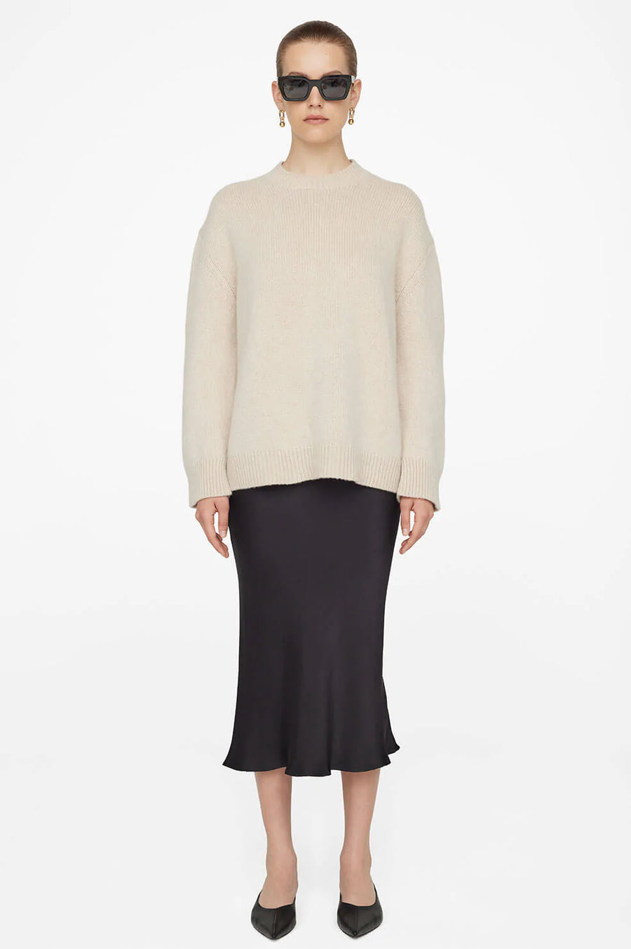 Anine Bing Bar Silk Skirt