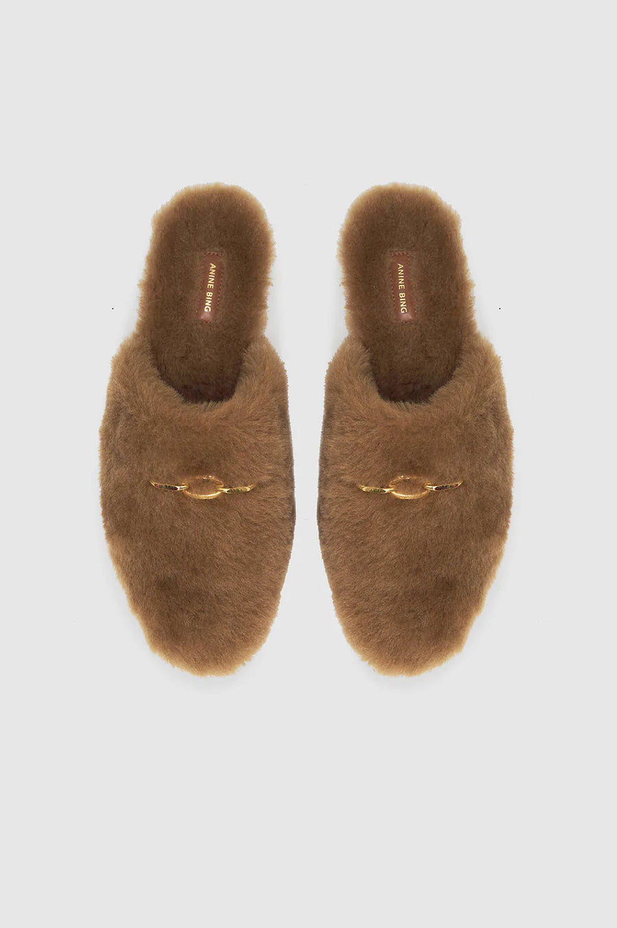 Anine Bing Shearling Mules