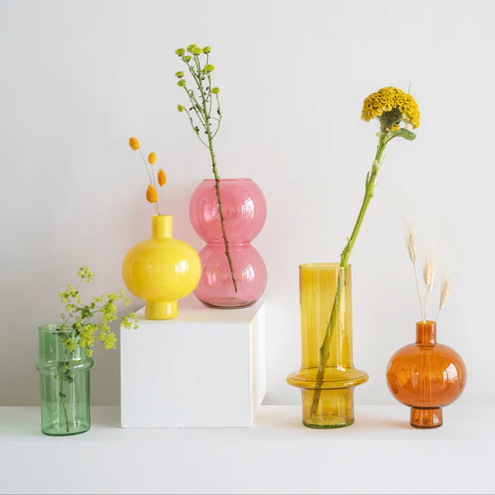 BIDK Home Vase Recycled Glass