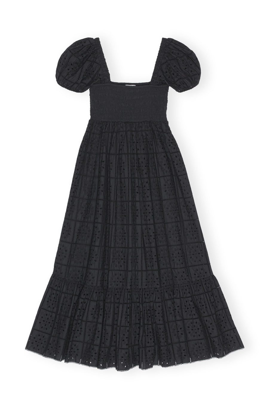 Ganni Broderie Anglaise Maxi Dress