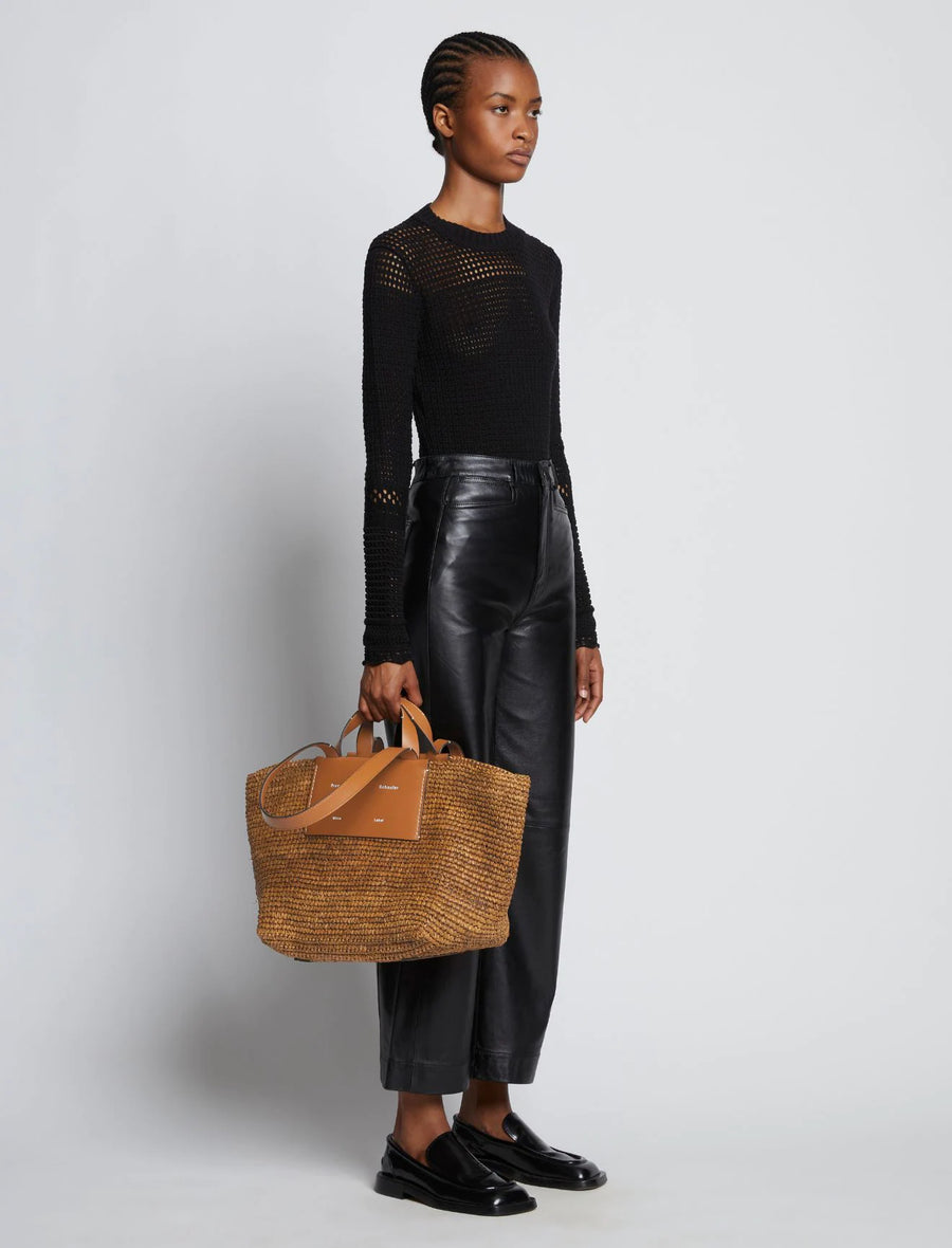Proenza Schouler White Label Large Morris Raffia Tote
