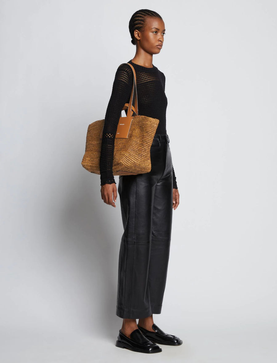 Proenza Schouler White Label Large Morris Raffia Tote