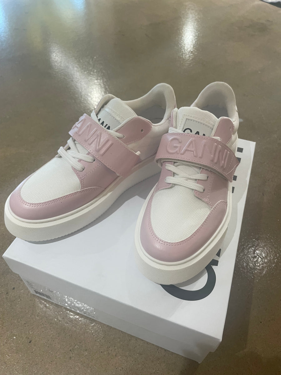 Ganni Sporty Mix Cupsole Low Top Velcro Sneaker