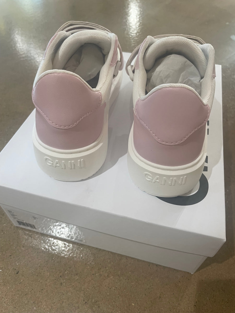 Ganni Sporty Mix Cupsole Low Top Velcro Sneaker