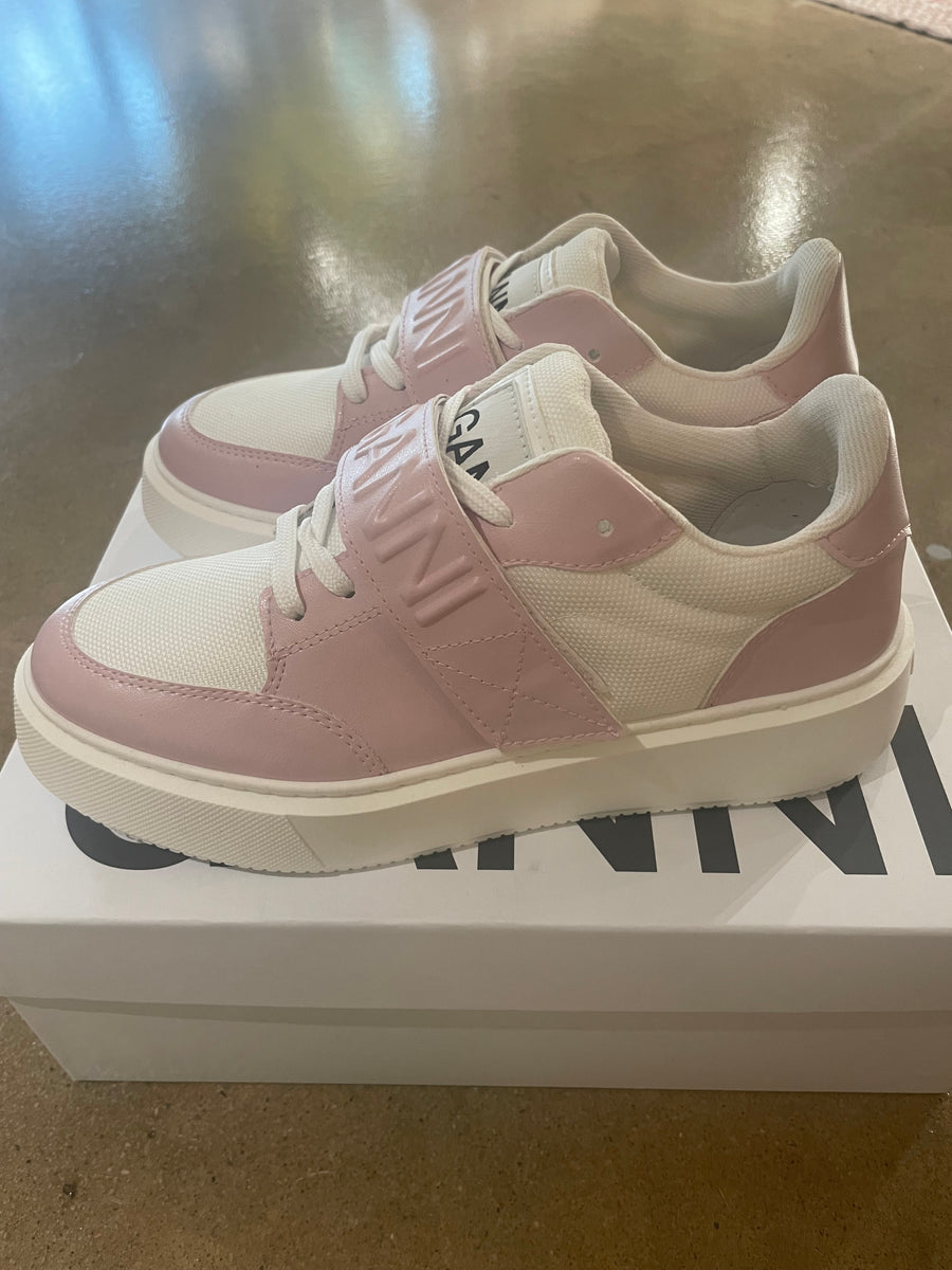 Ganni Sporty Mix Cupsole Low Top Velcro Sneaker