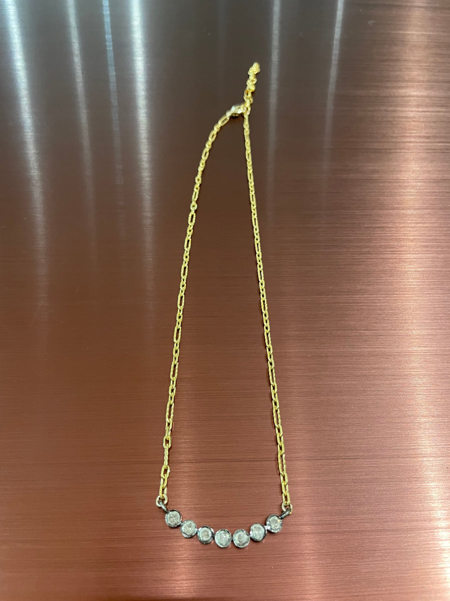 Paula Rosen Mini Polki Diamond Necklace