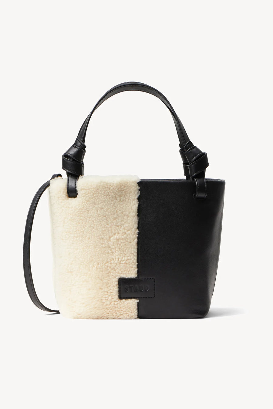 Staud Ida Mini Shearling Tote