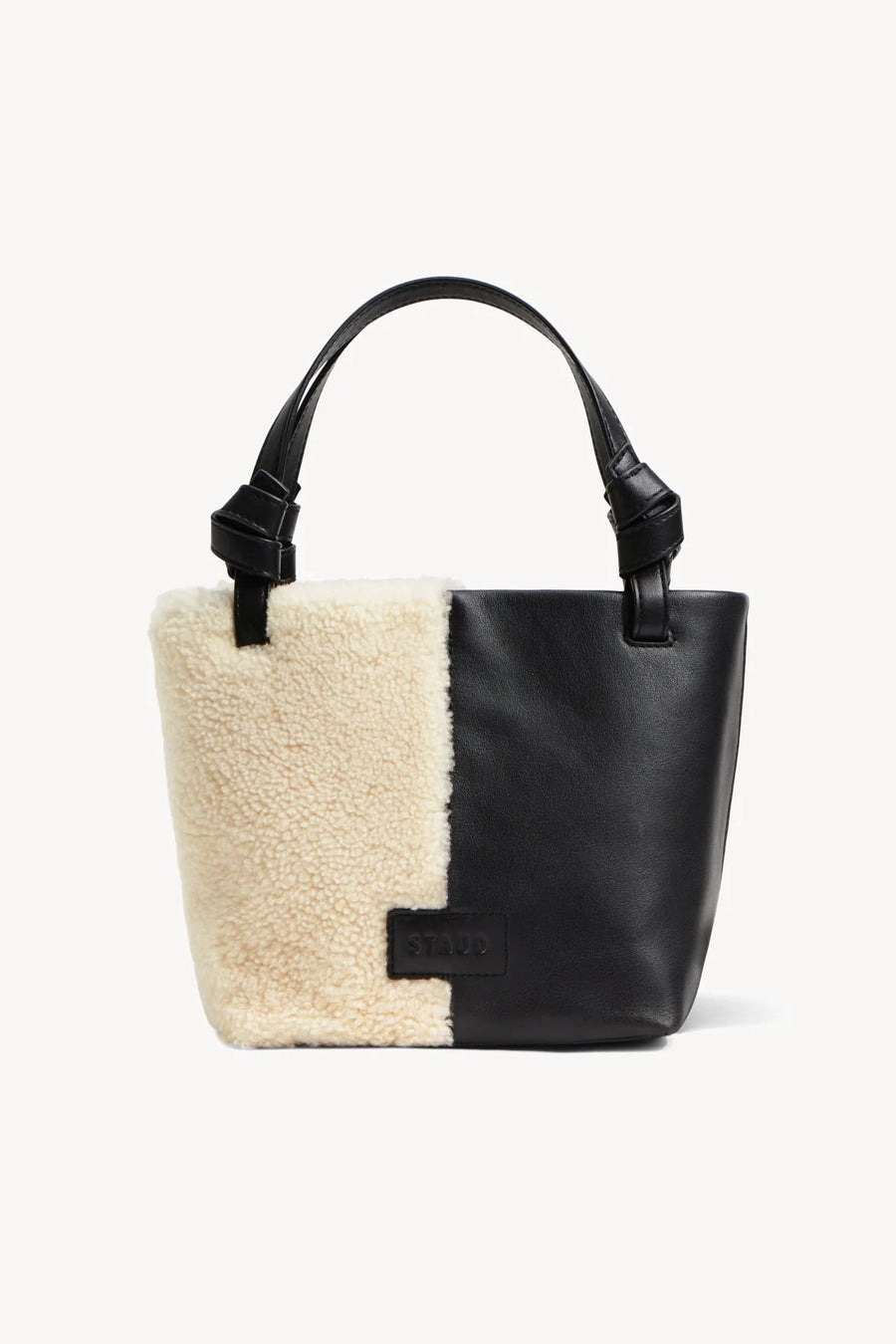 Staud Ida Mini Shearling Tote