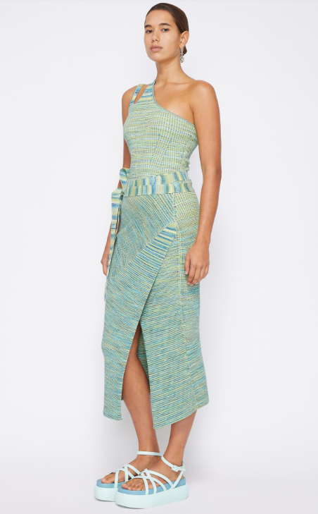 SIMKHAI Paris Cotton Midi Skirt