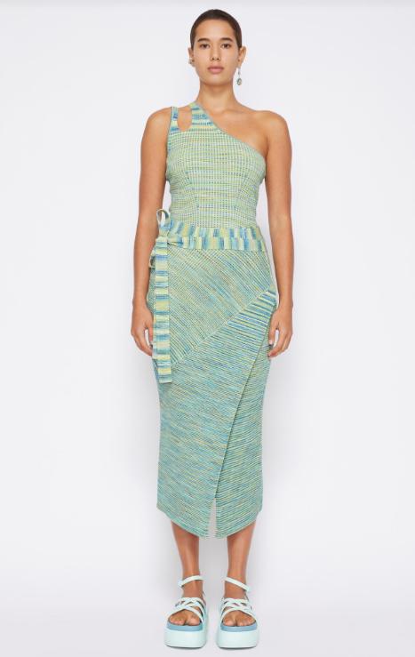 SIMKHAI Paris Cotton Midi Skirt