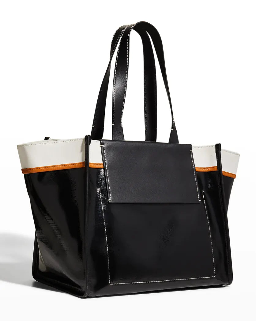 Proenza Schouler White Label Large Morris Coated Canvas Tote