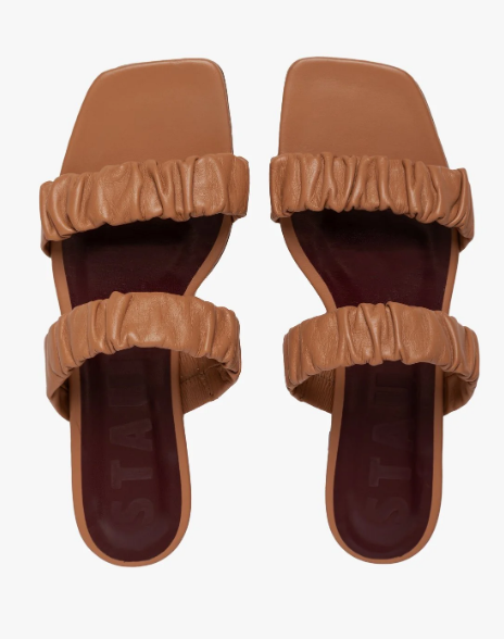 Staud Maya Ruched Sandal
