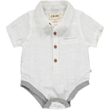 Me & Henry Helford Woven Onesie
